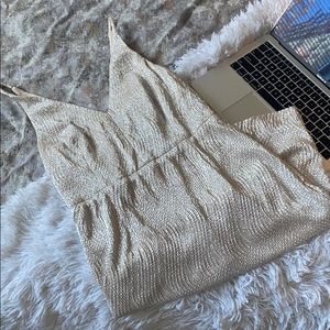Shimmery gold/nude Calvin Klein dress size 2